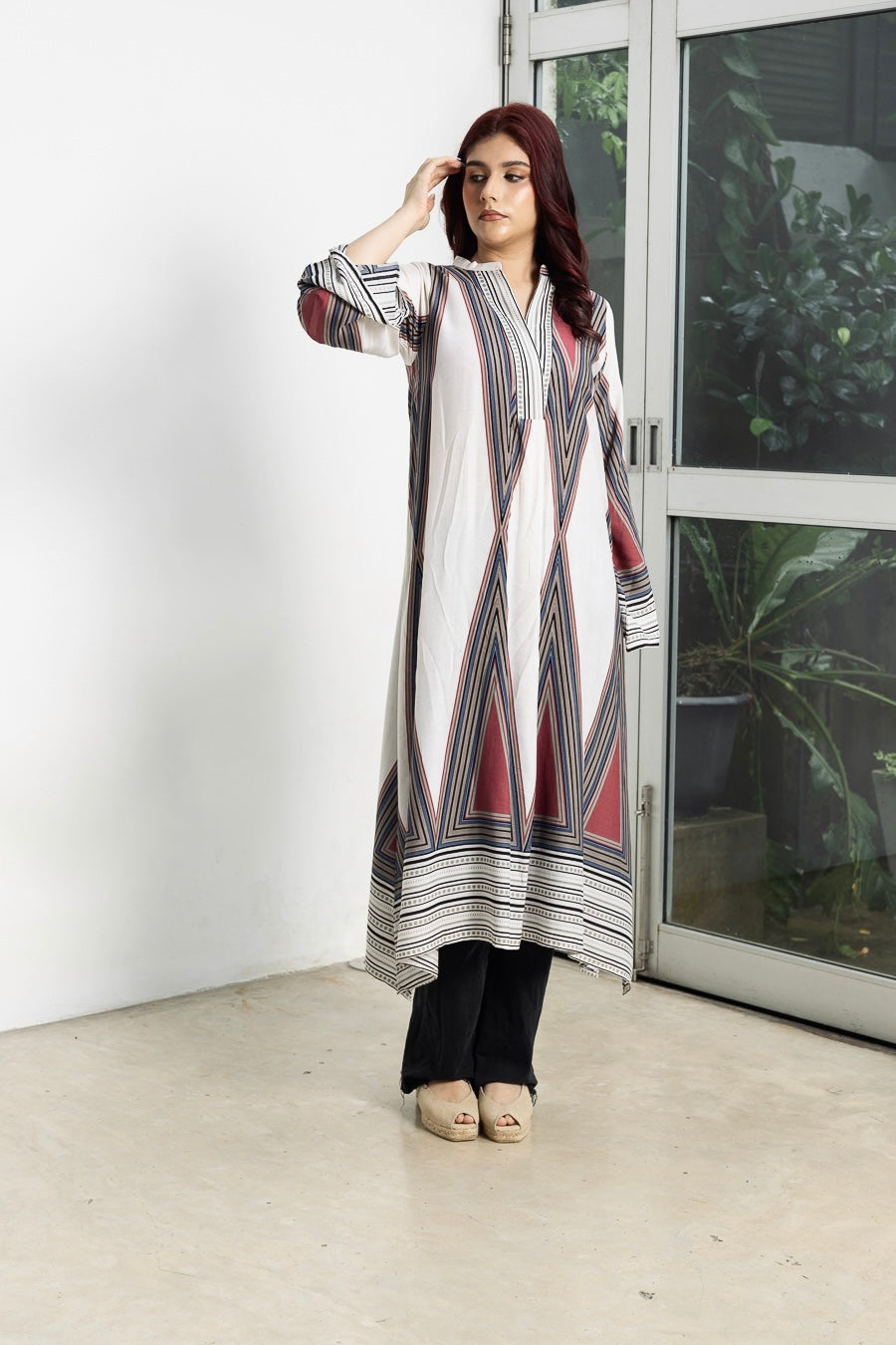 Aztec Printed Bohemian style long top