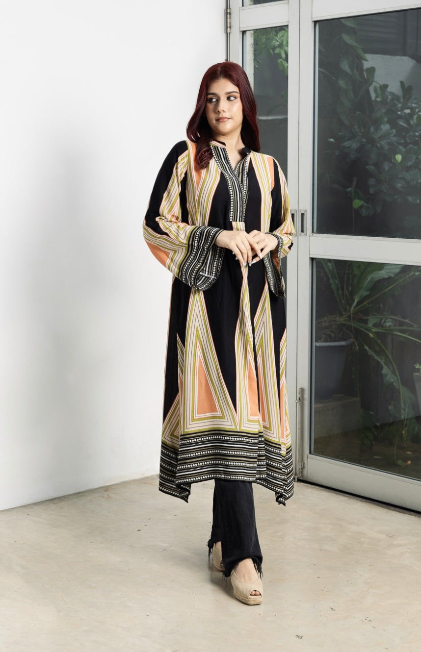 Aztec Printed Bohemian style long top