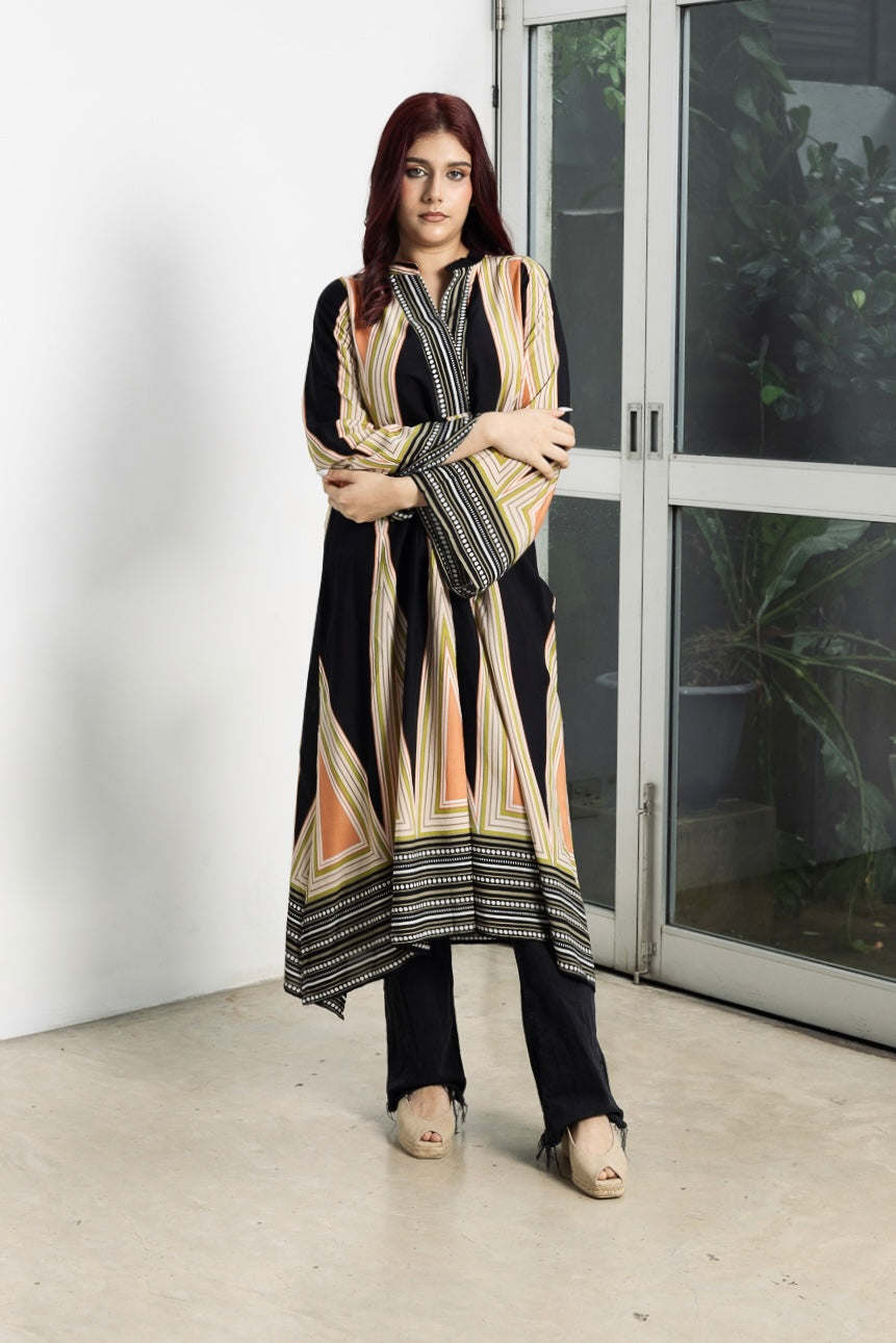 Aztec Printed Bohemian style long top