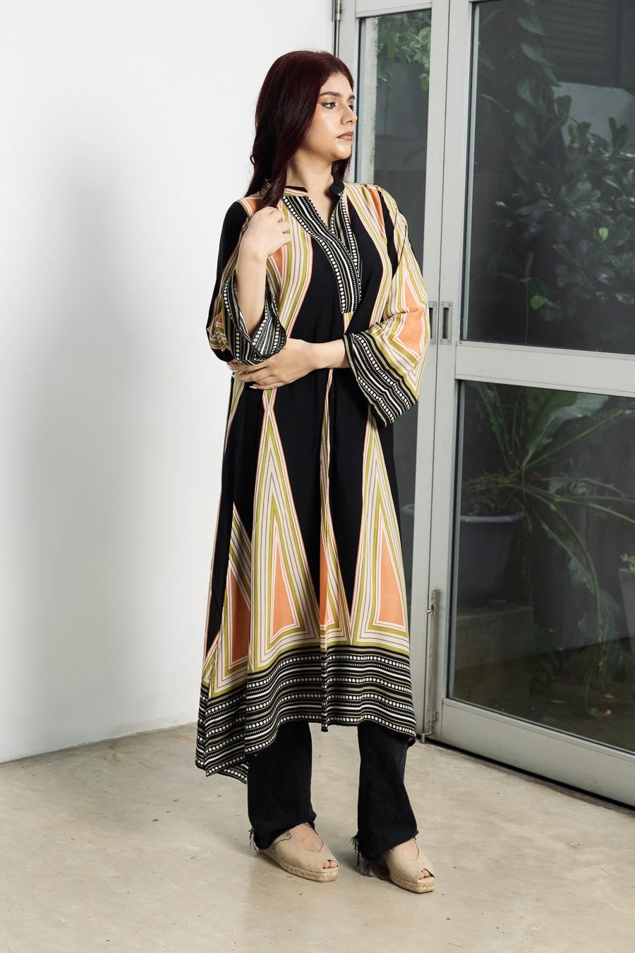 Aztec Printed Bohemian style long top
