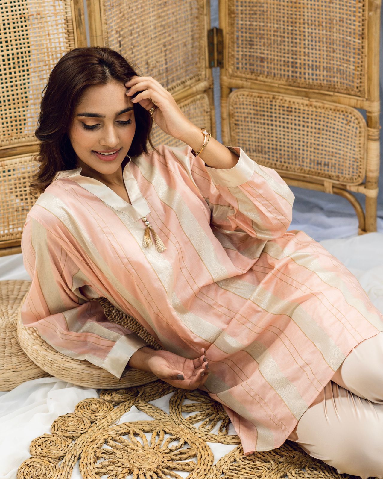 Pastel Notes -Timeless silk top