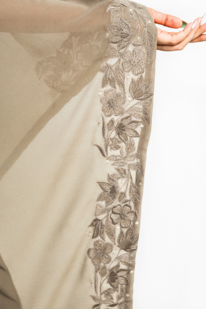 Floral work embroidered kaftan