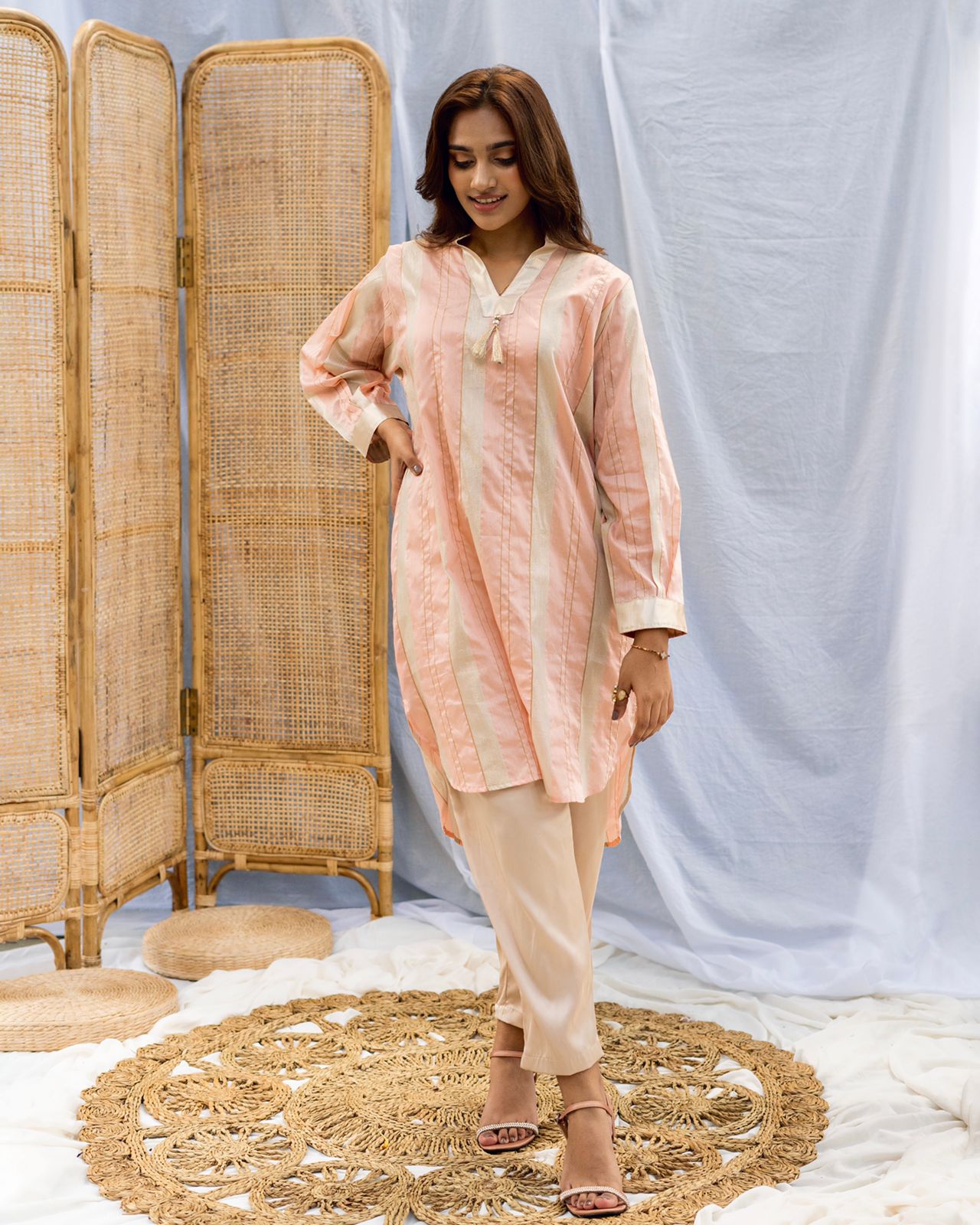 Pastel Notes -Timeless silk top