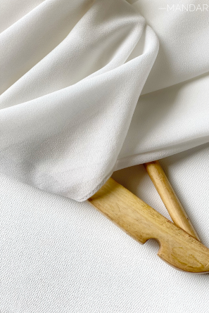 Premium Georgette Shawl-Off White