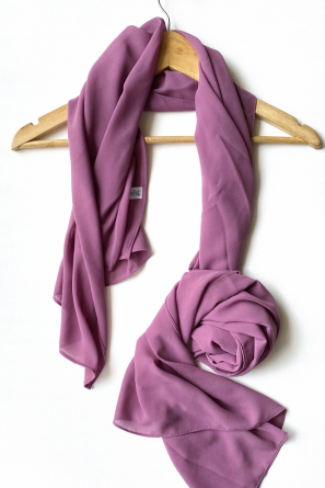 Premium Georgette Shawl-Orchid Dust