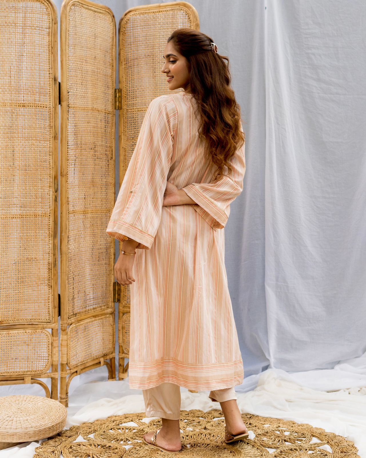 Pretty in Peach -Elegance in Every Thread