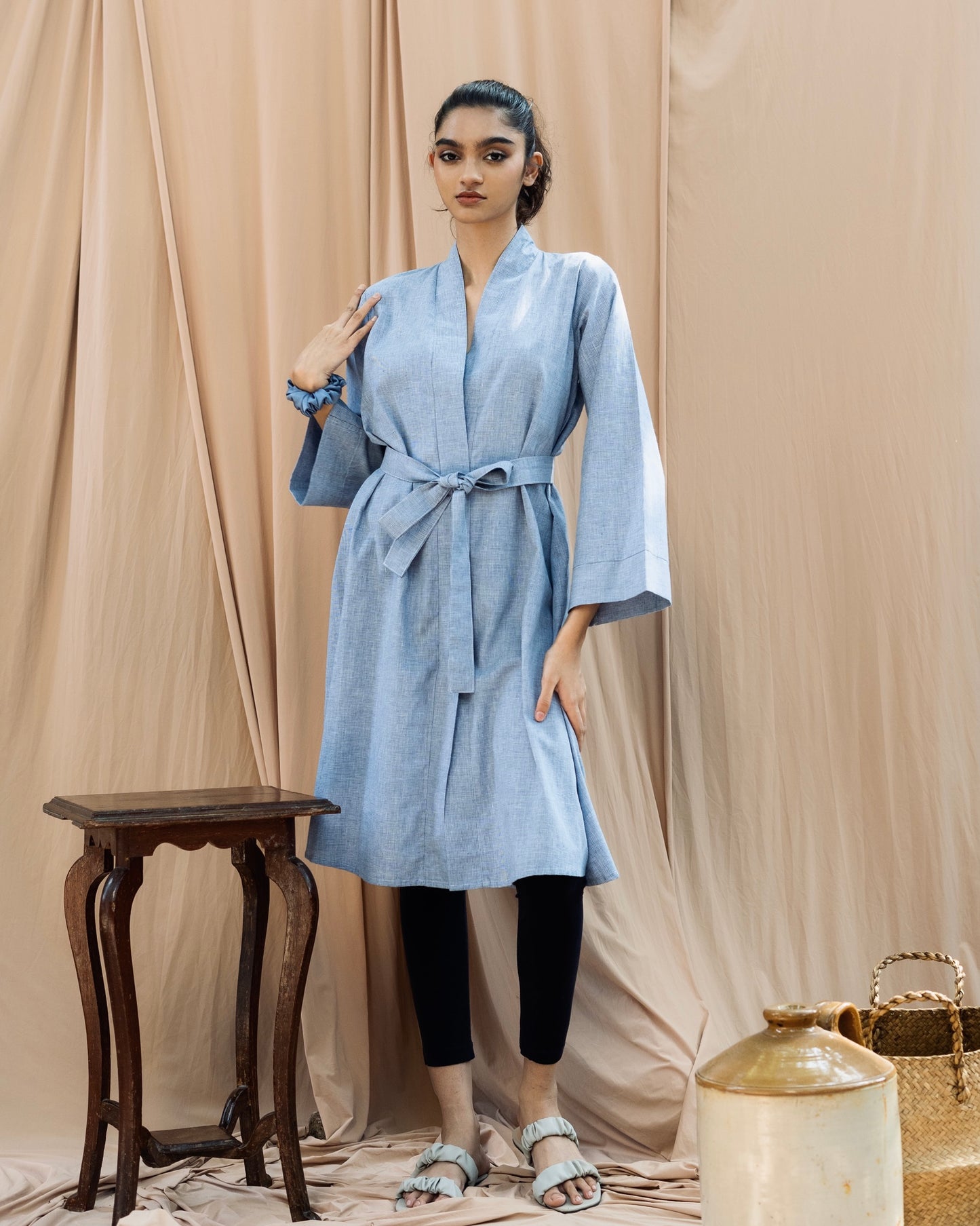 Kimono Style Wraparound Long Top | Elegant Modest Fashion with a Contemporary Flair