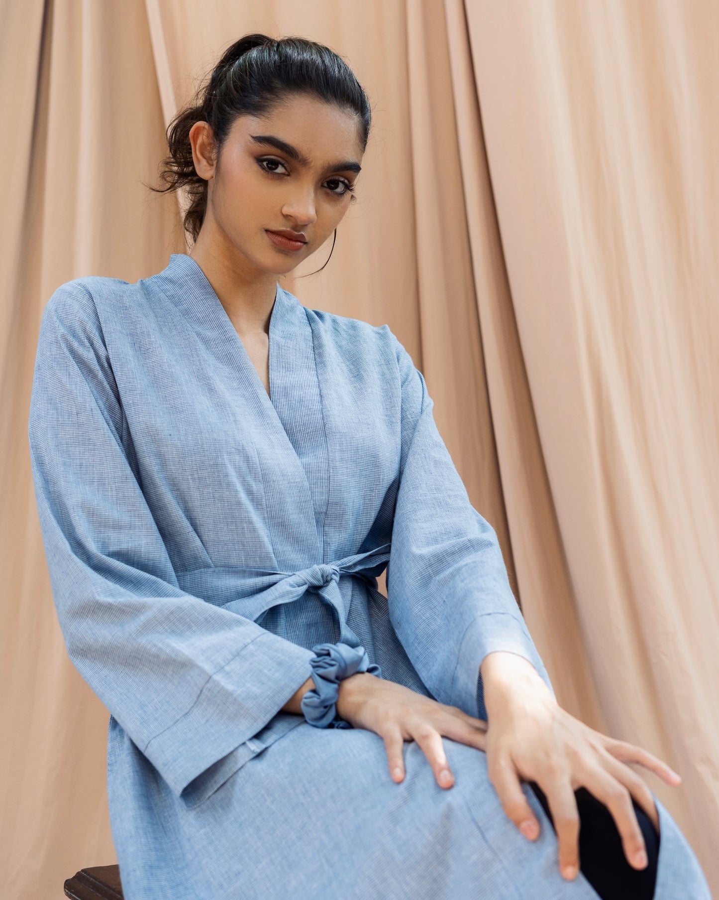 Kimono Style Wraparound Long Top | Elegant Modest Fashion with a Contemporary Flair