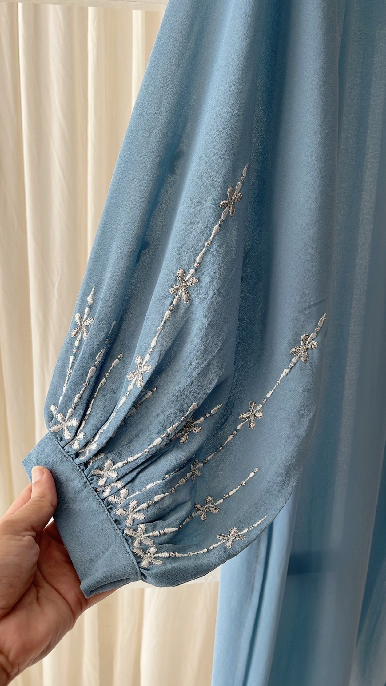 Partywear embroidered ,georgette long top
