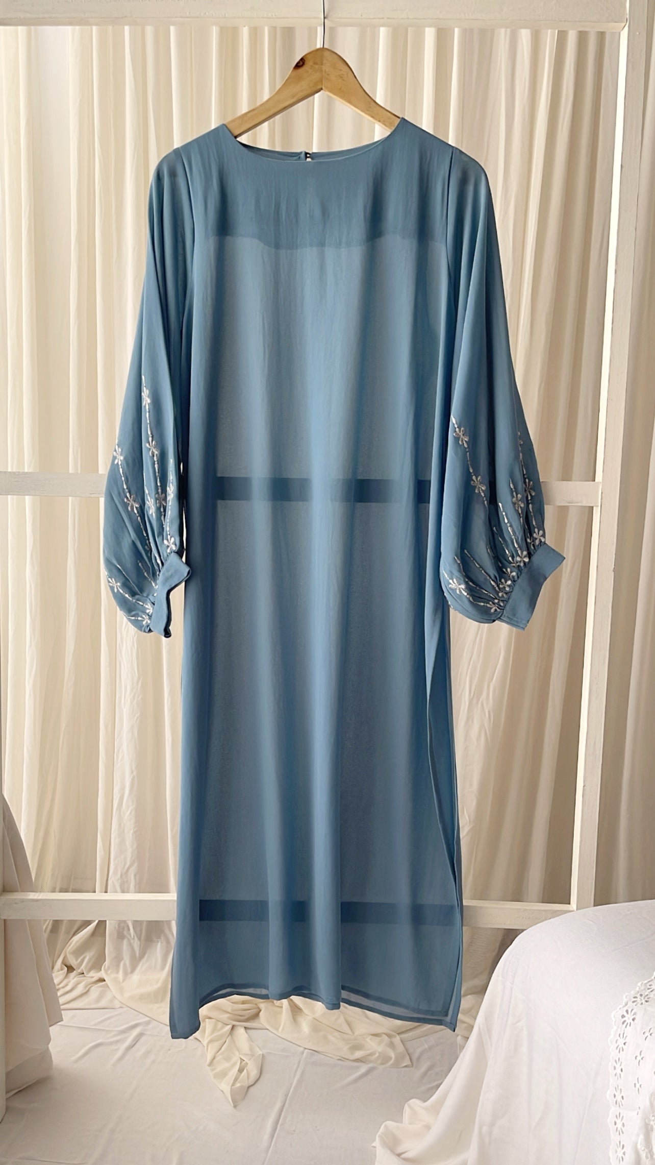 Partywear embroidered ,georgette long top