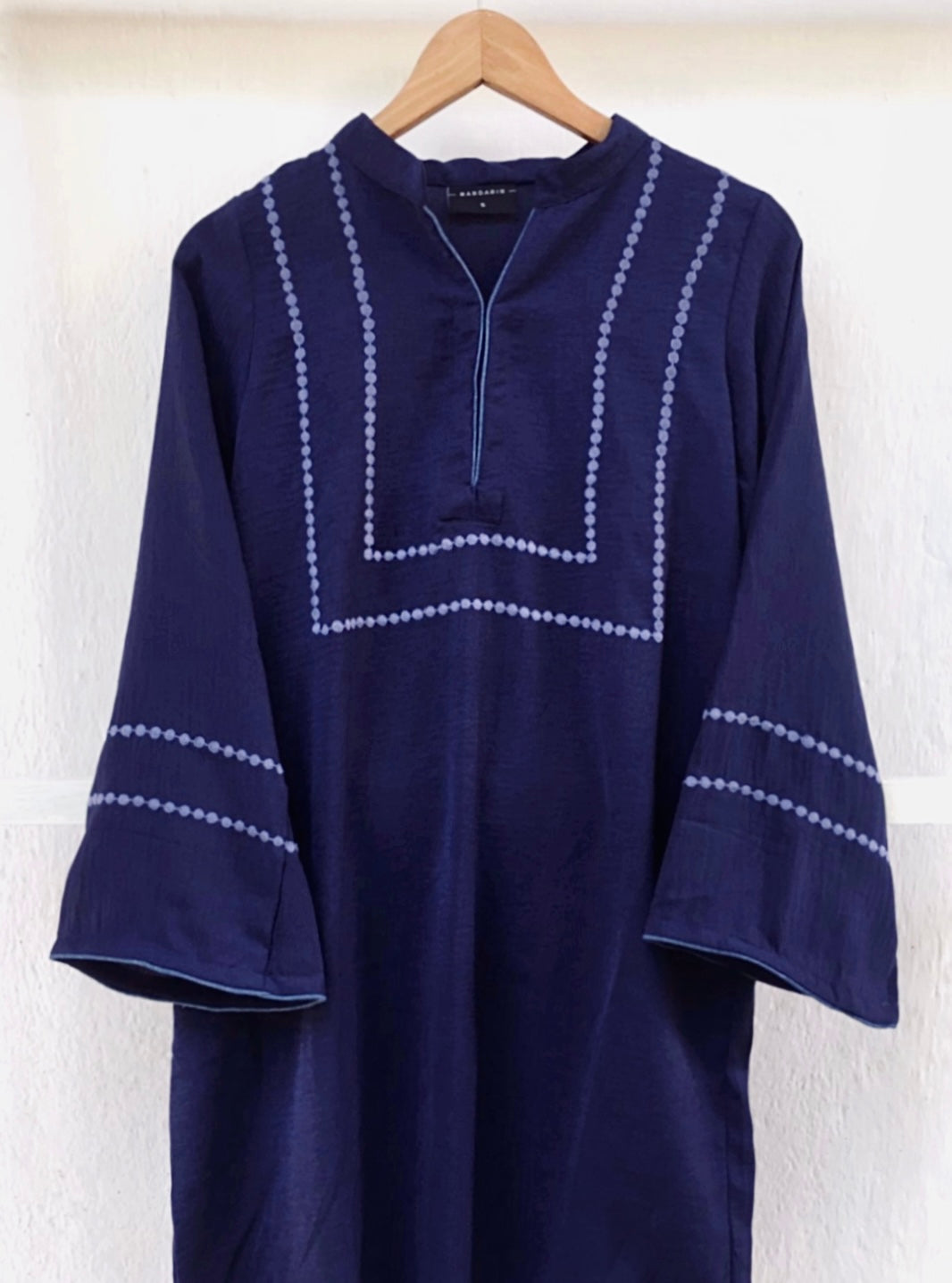 Embroidered modest tops in 3 beautiful shades