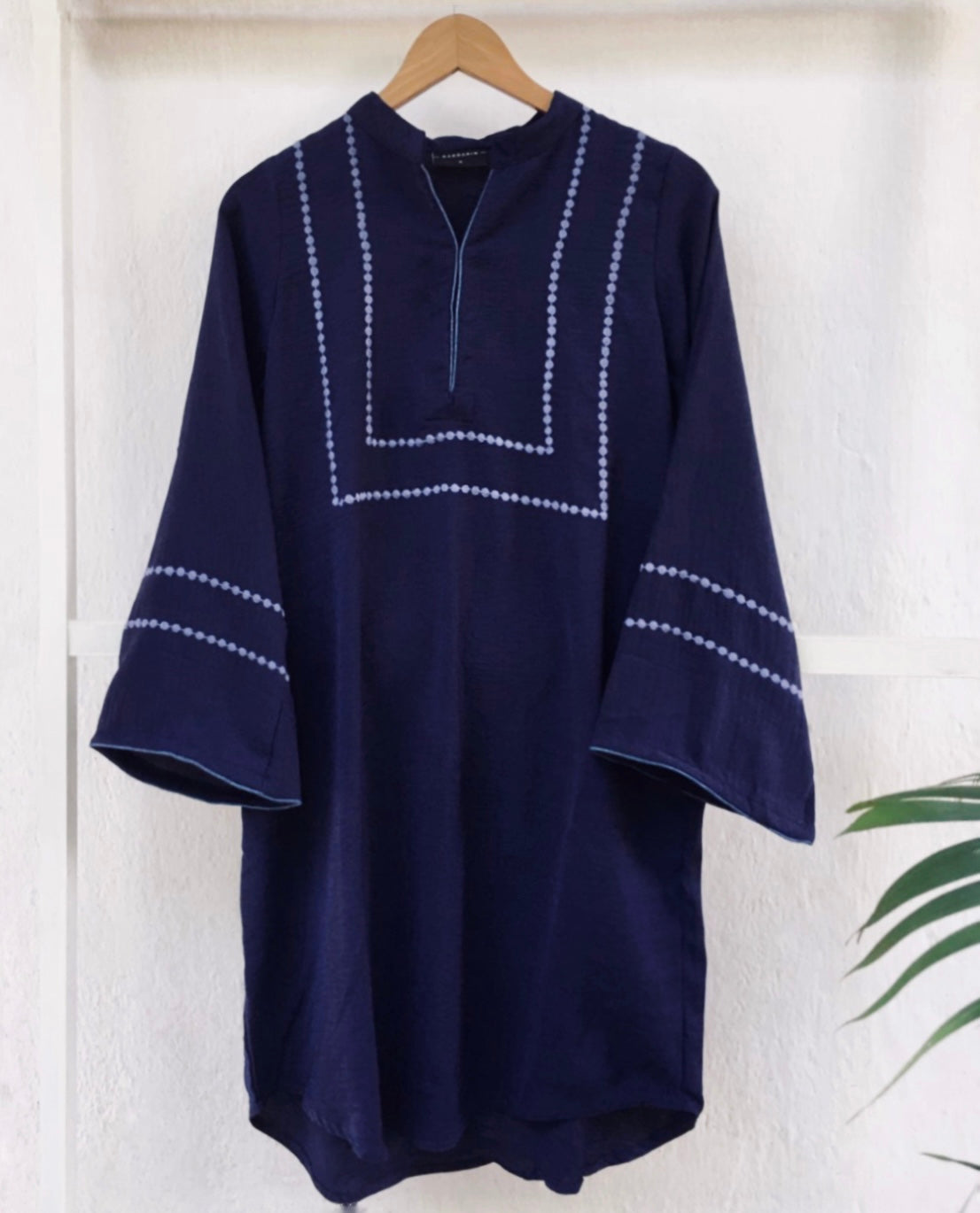 Embroidered modest tops in 3 beautiful shades