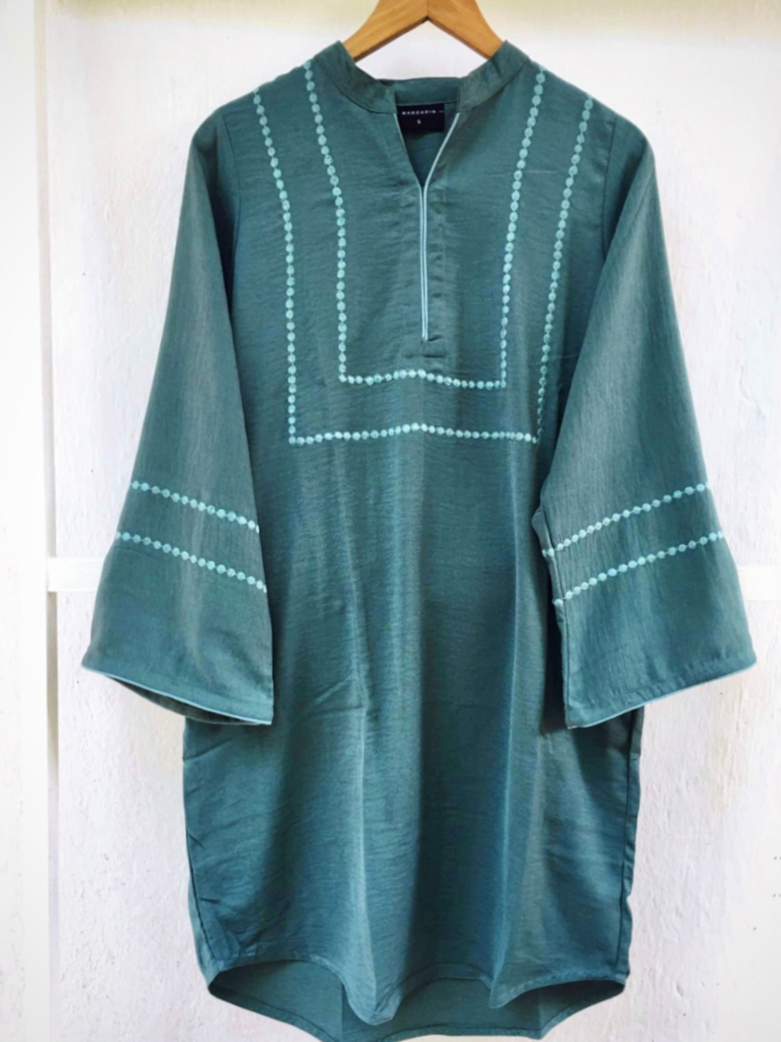 Embroidered modest tops in 3 beautiful shades