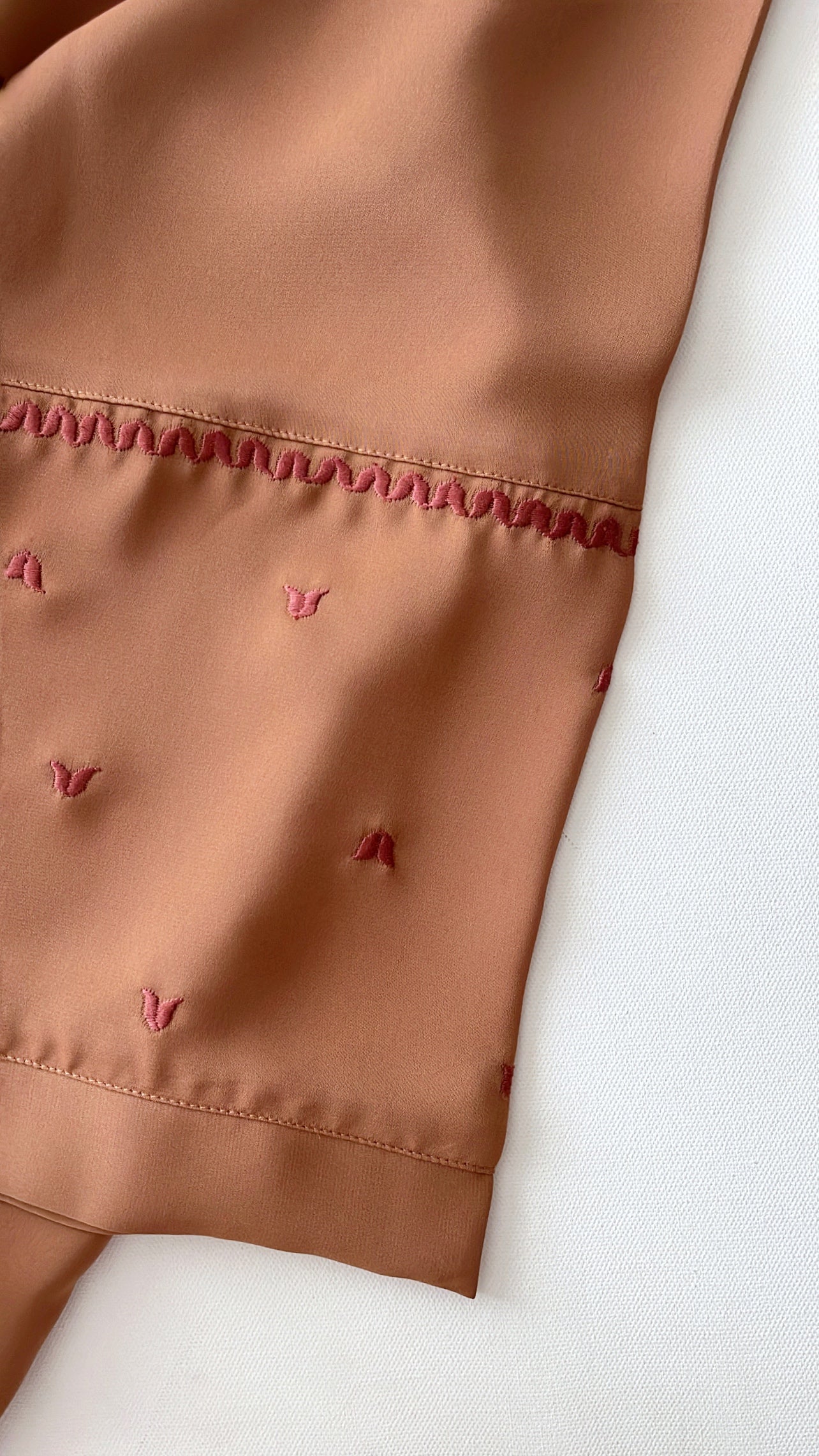 Embroidered Tan Top | Elegant Modest Fashion for the Empowered Woman