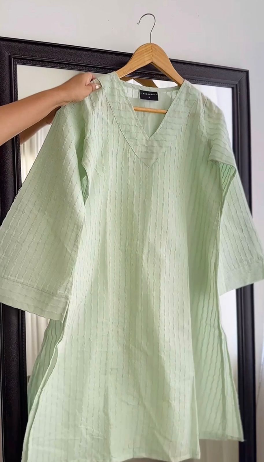 Self-Colored Textured Threadwork Top