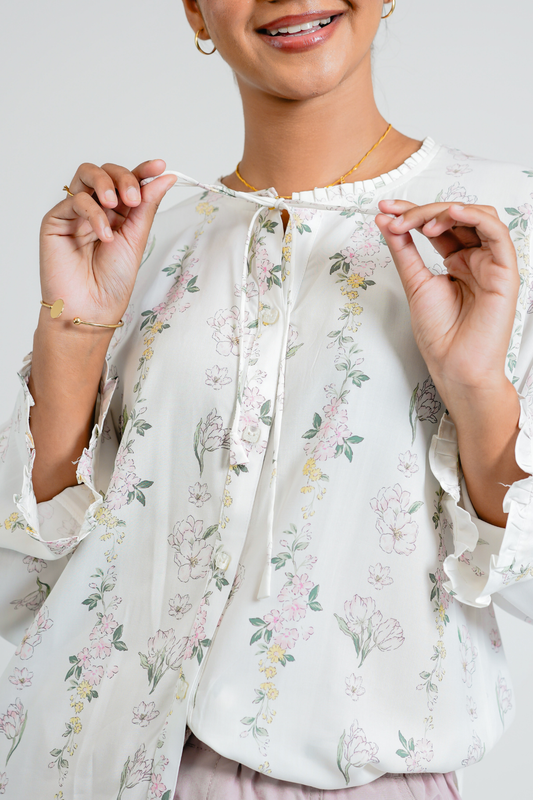 Floral top - PINK PETALS