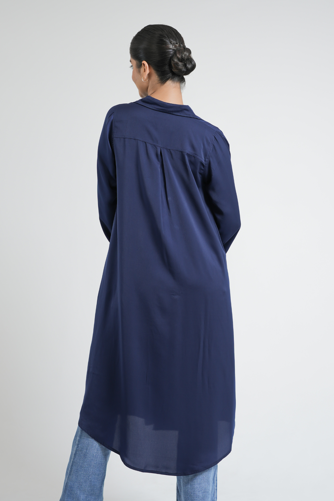 Long shirt dress - NIGHT ORCHID
