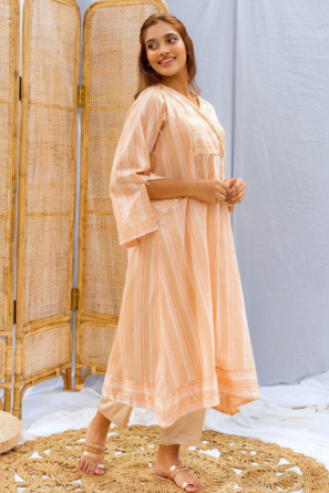 Pretty in Peach -Elegance in Every Thread