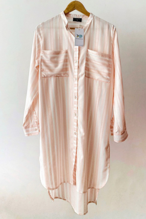 Peachy stripe shirt top
