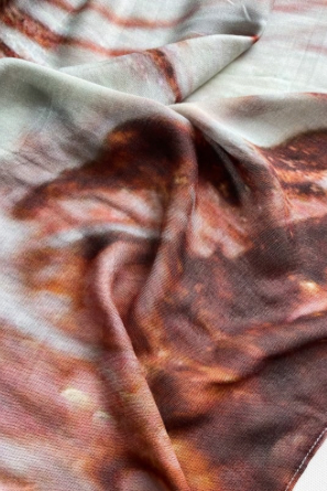 Printed Modal shawls- Brown tones