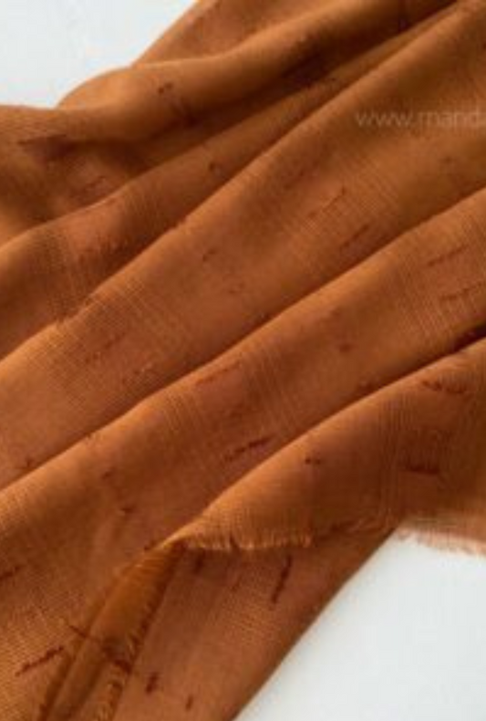 Premium Textured Viscose Shawls / Hijabs -Desert sand